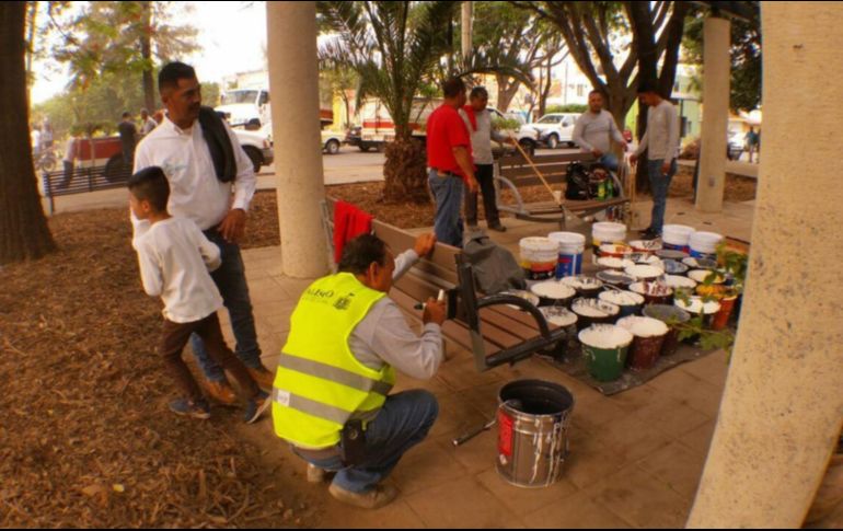 Con estos trabajos, suman 30 los parques intervenidos como parte del programa #100ParquesGDL. TWITTER/@GuadalajaraGob