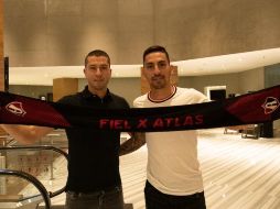 Nervo (I) se dice consciente del desafío que representa llegar a la Madriguera, mientras Correa (D) destaca el apoyo de la afición rojinegra. TWITTER/@atlasfc