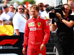 Vettel es tercero en el Mundial, con 100 puntos, 62 menos que  Lewis Hamilton, de Mercedes. AFP/D. ISTITENE