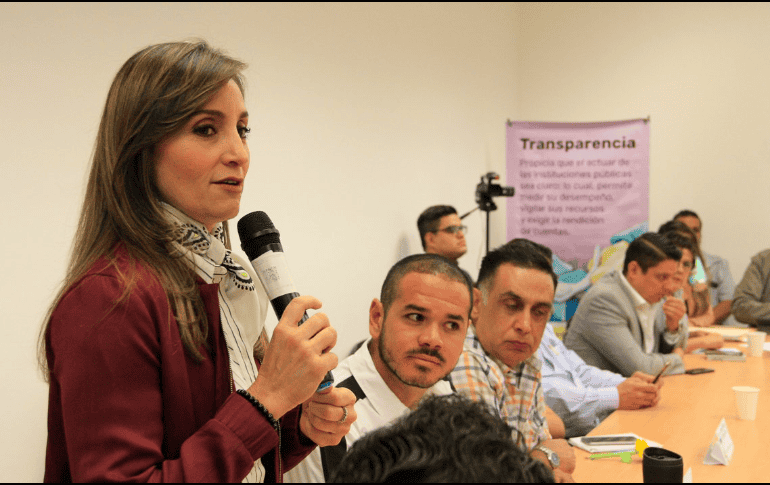 Cynthia Cantero, presidenta del Itei, dijo que la redacción del Segundo Plan de Acción Local de Gobierno Abierto implicará mejoras en temas como la transparencia de licitaciones. TWITTER / @GobAbiertoJal