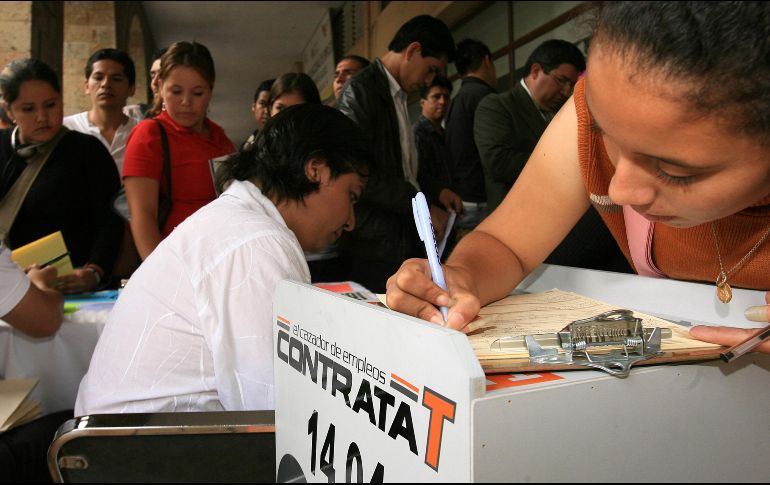 De acuerdo con la más reciente Encuesta Nacional de Ocupación y Empleo, la tasa de desocupación de Jalisco es de 2.6%. EL INFORMADOR/Archivo