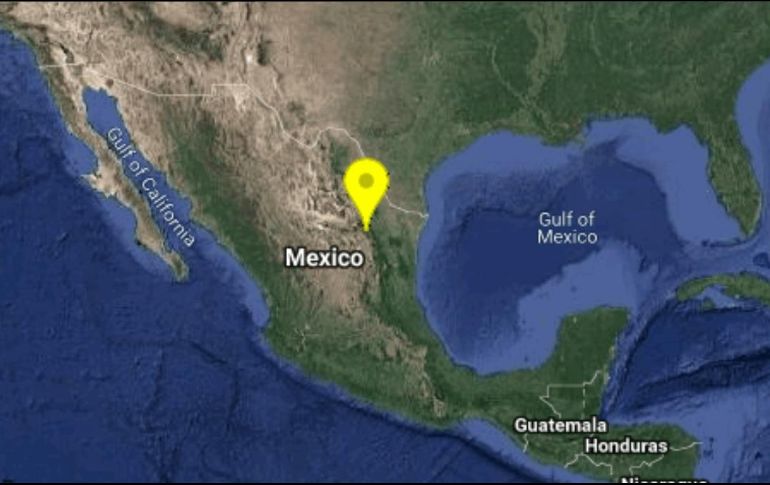 El epicentro se registró a 39 kilómetros al suroeste de Ciudad de Allende, Nuevo Léon. ESPECIAL/SSN