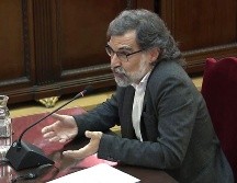 El presidente de Òmnium Cultural, Jordi Cuixart, durante su turno de última palabra este miércoles en la última jornada del juicio. EFE/Cortesía Tribunal Supremo