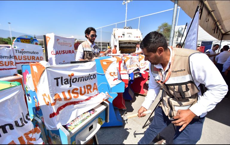 El dinero de las máquinas contabilizó un total de 12 mil 251 pesos. ESPECIAL / Gobierno de Tlajomulco