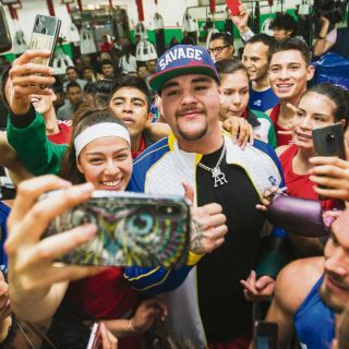 Andy Ruiz de visita en el COM