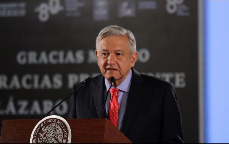 “Se va a suscribir un documento para trabajar de manera conjunta el sector privado y público”, anunció López Obrador durante su conferencia de prensa. NTX / G. Granados