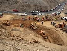 Calculan que los mineros están atrapados a una profundidad que iría de los 100 a los 170 metros. AP/J. Duque