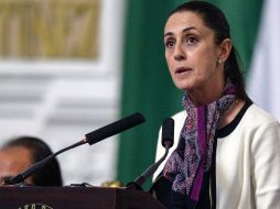 Sheinbaum destacó la importancia de reforzar el tema de la inteligencia y la formación policial. AFP/ARCHIVO