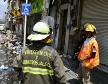 Elementos de Protección Civil y Bomberos coordinan los trabajos de limpieza en la zona. ESPECIAL/Protección Civil y Bomberos
