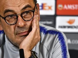 Sarri llega al Juventus después de coronarse con la Liga Europa con el Chelsea, tras ganar la final contra el Arsenal. AFP / B. Stansall