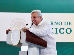 López Obrador adelantó que se va a poner de acuerdo con el gobernador de Durango para que el dinero que está ya autorizado se destine a obras para abastecer de agua. EFE/Presidencia de México
