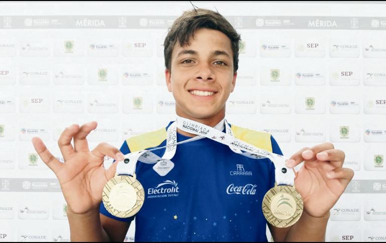 El clavadista Kevin Muñoz logró ocho medallas por Jalisco en el Nacional Juvenil. CODE JALISCO