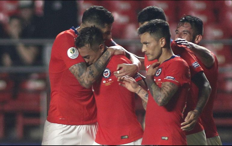 Con este resultado, Chile empató el liderato del Grupo C de la Copa América, junto a Uruguay. AFP / M. Schincariol