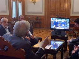 El Presidente Andrés Manuel López Obrador durante la videocharla. FACEBOOK/lopezobrador.org.mx