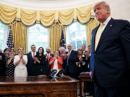 Donald Trump se mostró positivo sobre la aprobación del acuerdo. AP/J. Martin