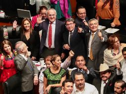 López Obrador dice que México fue el primero de los socios comerciales en avalar el nuevo acuerdo, lo que es una señal clara qué hay unidad en el país. SUN / V. Rosas