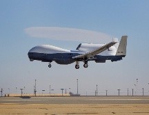 Funcionarios de Irán y Estados Unidos tienen versiones contradictorias sobre el derribo del dron. Imagen de un dron MQ-4C de las Fuerzas Aéreas estadounidenses. EFE/ Divids