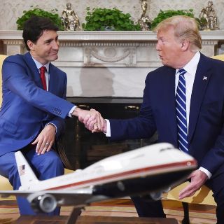 Trump recibe a Trudeau en la Casa Blanca para impulsar T-MEC