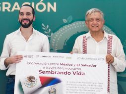 El presidente de El Salvador exhortó a que se apoye a López Obrador y que le den tiempo para que puedan cambiar las cosas. TWITTER / @lopezobrador_