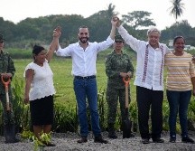 Ambos presidentes, se reunieron para tratar la crisis que ocacionan la migración masiva, que ha desbordado a los dos gobiernos. SUN / EELG