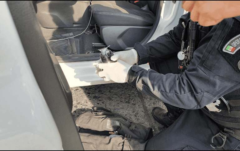 Este tipo de armas son de uso exclusivo para el Ejército. ESPECIAL / Policía de Guadalajara