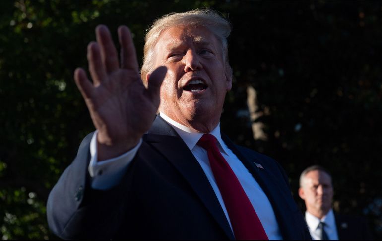 Trump arremetió contra la revista New York, que dio a conocer este viernes un extracto de la declaración de E. Jean Carroll. AFP/S. Loeb