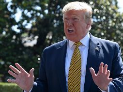 El presidente explicó que espera que los demócratas y republicanos ruesuelvan los problemas de asilo y los vacíos legales en la frontera sur. AP/ S. Walsh