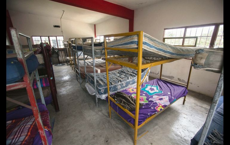 Una sala de descanso espera por migrantes en Arriaga, Chiapas. AP