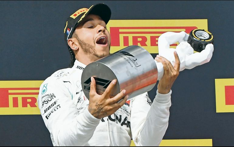 Lewis Hamilton se encamina a un sexto campeonato mundial, pues después de ocho fechas tiene una ventaja de 36 puntos sobre Valtteri Bottas. AFP / G. Julien