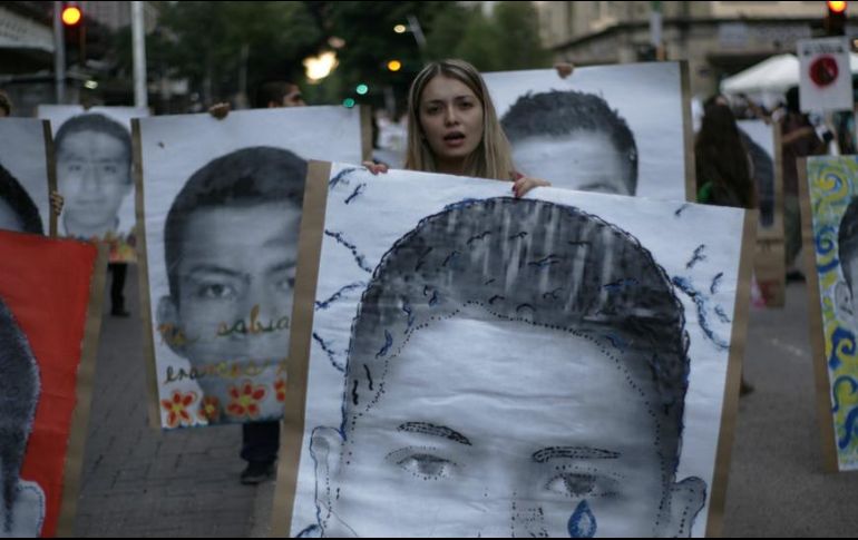 Los estudiantes de Ayotzinapa desaparecieron hace cinco años. GETTY IMAGES
