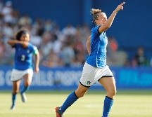 Los tantos de Valentina Giacinti (15) y Aurora Galli (49) permitieron a las italianas superar los octavos, en espera de conocer al rival de la siguiente ronda. EFE / G. Horcajuelo
