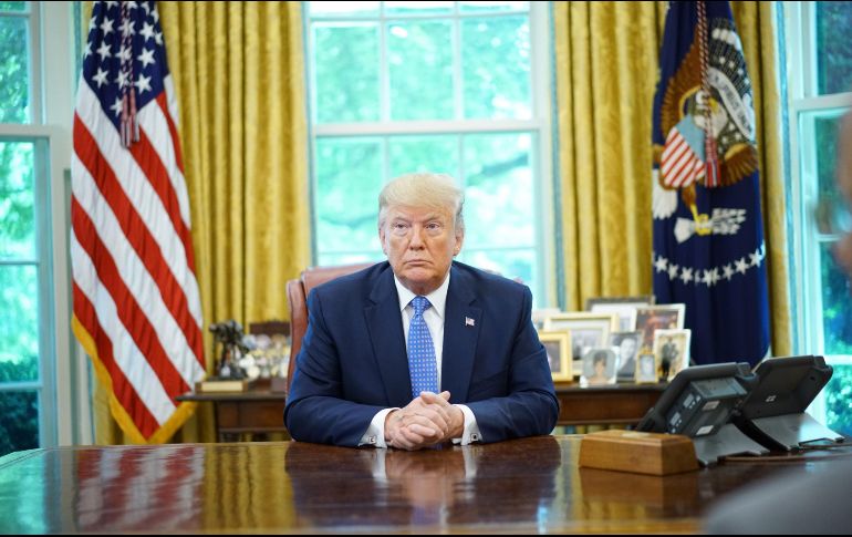 Trump solicitó a demócratas y republicanos que trabajen en los problemas de asilo y los vacíos legales en la frontera. AFP/M. Ngan