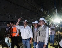 El gobernador del Estado, Enrique Alfaro Ramírez, realizó el recorrido junto con Jiménez Espriú por la mañana. ESPECIAL / Gobierno de Jalisco