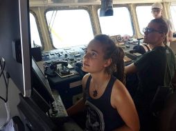 Rackete decidió entrar sin permiso y acercarse a tierra con la intención de bajar a los 42 migrantes a bordo. EFE/ONG Sea watch