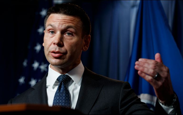 Kevin McAleenan restó importancia a la noción de que el pronóstico de menos cantidad de migrantes en junio se deba en parte al calor del verano. AP / C. Kaster
