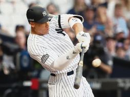 El toletero de los Yankees se voló la barda ayer en el Estadio Olímpico de Londres. AP