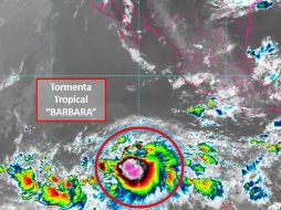 La tormenta tenía vientos máximos sostenidos de 65 kilómetros por hora. ESPECIAL/SMN