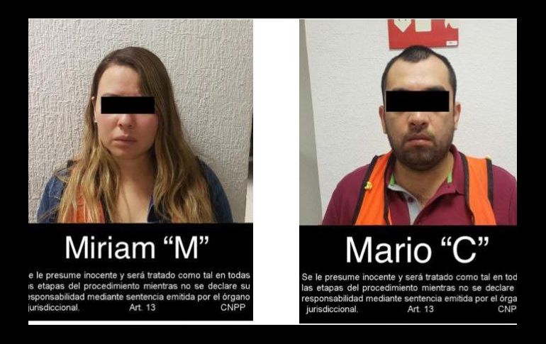 El presunto delincuente fue ubicado en una plaza comercial, en compañía de una mujer identificada como Miriam 