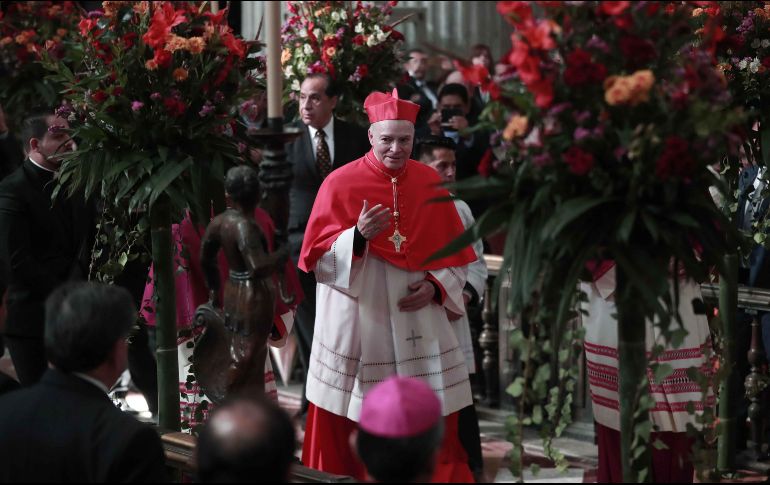El cardenal Carlos Aguiar Retes afirmó que tras el asesinato de Leonardo Avendaño, la iglesia saldrá adelante como institución. SUN / ARCHIVO