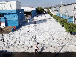 Fotogalería: Hielo inunda calles de la ZMG tras tormenta