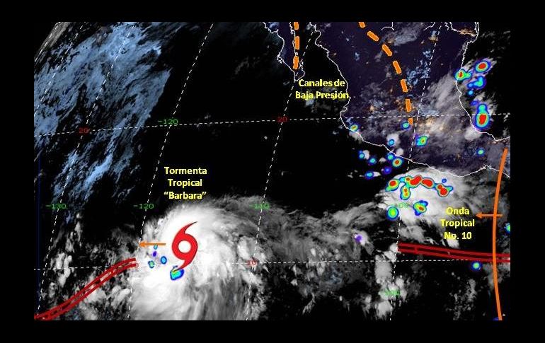 Se espera que la potencia del ciclón aumente hasta llegar a la categoría 4 en la escala Saffir-Simpson, cuando ya esté a casi dos mil kilómetros de las costas mexicanas. TWITTER@conagua_clima
