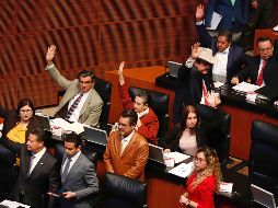 El PAN, PRD, PRI y MC votaron en contra de los artículos pero al ser una ley secundaria, que no requiere de las dos terceras partes de los presentes, Morena y sus aliados avalaron la norma. SUN / ARCHIVO