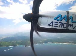 La aerolínea Aeromar resaltó que “en ningún momento se vio comprometida la seguridad de la aeronave, los pasajeros o la tripulación”. TWITTER / @AeromarMx