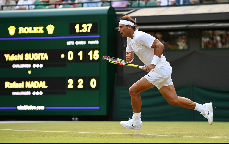 ''Estoy contento con la victoria'', afirmó tras su victoria el tenista de 33 años, que levantó el trofeo de Wimbledon en 2008 y 2010. AFP / D. Leal-Olivas