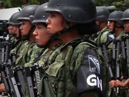 El gobernador Héctor Astudillo Flores aseguró que fue un activo impulsor de la creación de este nuevo cuerpo de seguridad.  EFE / F. Meza