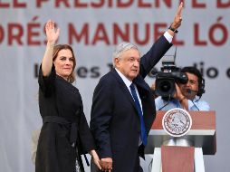 Entre los temas pendientes, López Obrador resaltó los de seguridad y el combate a la corrupción. NTX/J. Lira