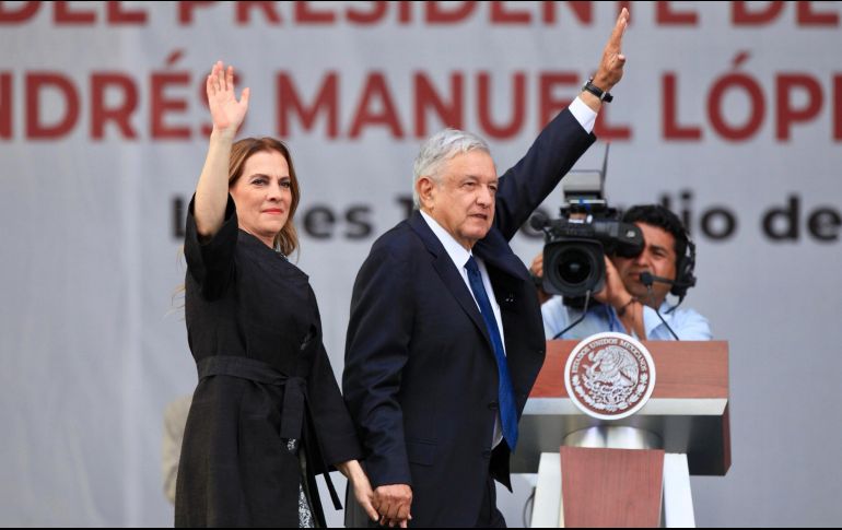 Entre los temas pendientes, López Obrador resaltó los de seguridad y el combate a la corrupción. NTX/J. Lira