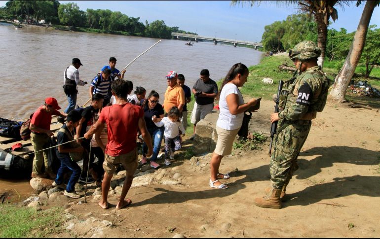 El grupo que se se envía a Chiapas tiene como objetivo contener el flujo migratorio, además de combatir con el crimen organizado. NTX / J. Lira