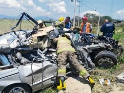 Ayer se registró un choque en carretera a Chapala que dejó un lesionado. ESPECIAL