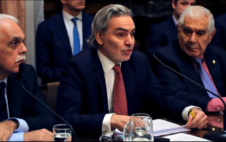 Gustavo Lopetegui habla ante la Comisión de Minería, Energía y Combustibles del Senado para dar cuenta de los primeros informes sobre el apagón. AFP/NOTICIAS ARGENTINAS